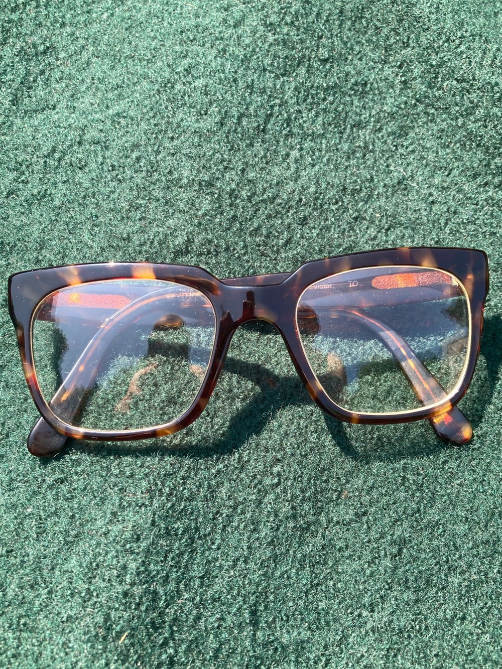 ZAC POSEN Victor Tortoiseshell Square Glasses